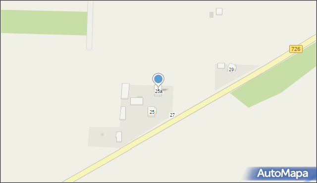 Żelazowice, Żelazowice, 25a, mapa Żelazowice