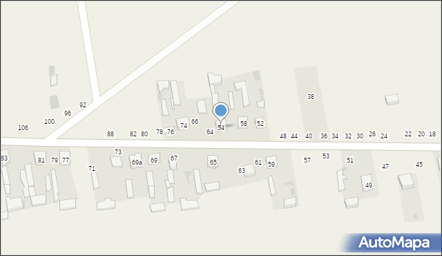 Żelazowice, Żelazowice, 54, mapa Żelazowice