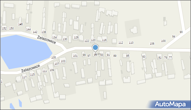 Żelazowice, Żelazowice, 95, mapa Żelazowice