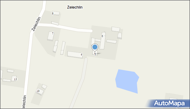 Żelechlin, Żelechlin, 5, mapa Żelechlin