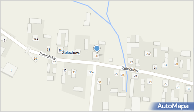 Żelechów, Żelechów, 31, mapa Żelechów