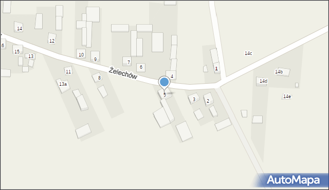 Żelechów, Żelechów, 5, mapa Żelechów