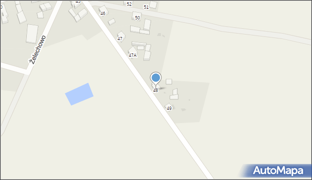 Żelechowo, Żelechowo, 48, mapa Żelechowo