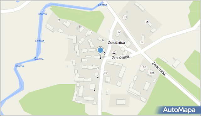 Żeleźnica, Żeleźnica, 4, mapa Żeleźnica