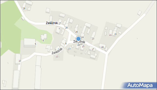 Żeleźnik, Żeleźnik, 14, mapa Żeleźnik