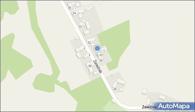 Żeleźnik, Żeleźnik, 31, mapa Żeleźnik