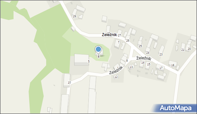 Żeleźnik, Żeleźnik, 6, mapa Żeleźnik