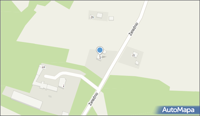 Żeleźno, Żeleźno, 2, mapa Żeleźno