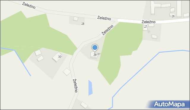 Żeleźno, Żeleźno, 29, mapa Żeleźno