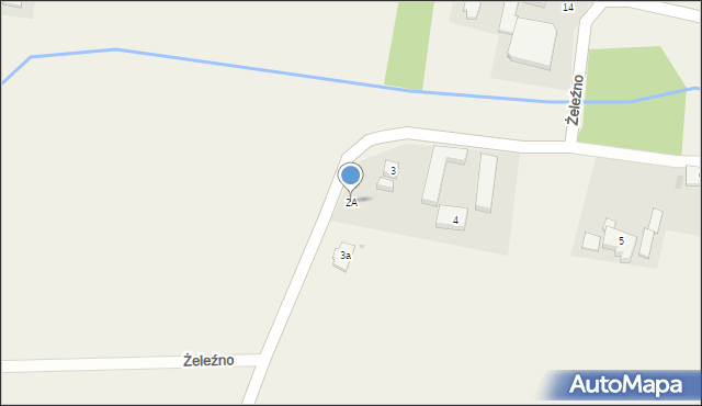 Żeleźno, Żeleźno, 2A, mapa Żeleźno