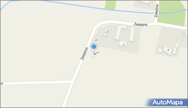 Żeleźno, Żeleźno, 3a, mapa Żeleźno