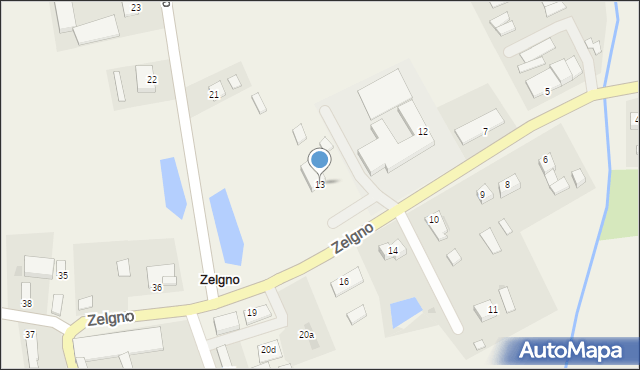 Zelgno, Zelgno, 13, mapa Zelgno