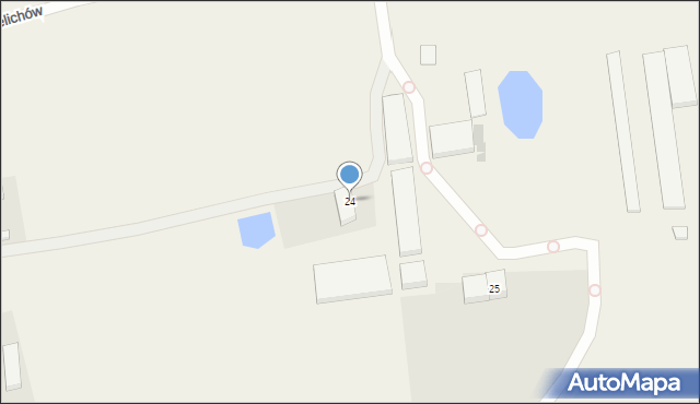 Żelichów, Żelichów, 24, mapa Żelichów