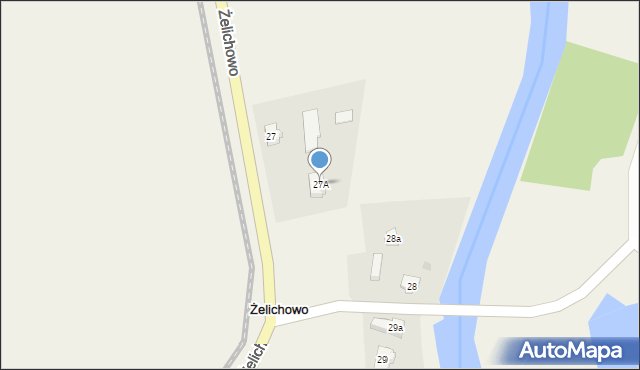 Żelichowo, Żelichowo, 27A, mapa Żelichowo