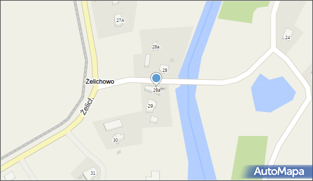 Żelichowo, Żelichowo, 29a, mapa Żelichowo
