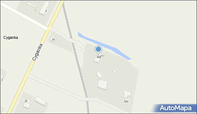 Żelichowo, Żelichowo, 34a, mapa Żelichowo