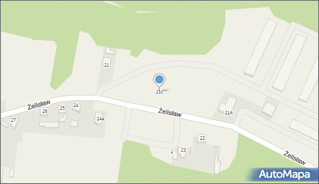 Żelisław, Żelisław, 21c, mapa Żelisław