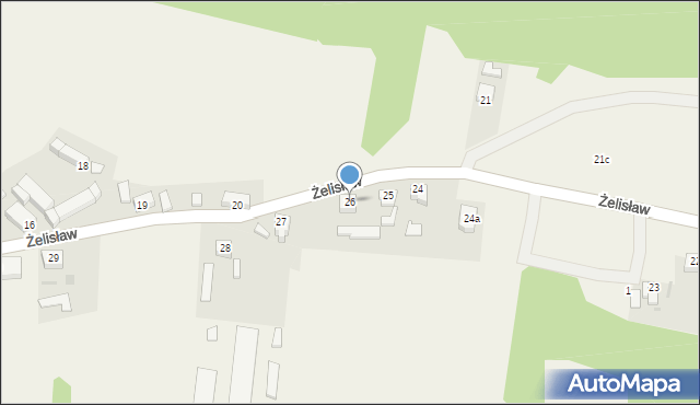 Żelisław, Żelisław, 26, mapa Żelisław