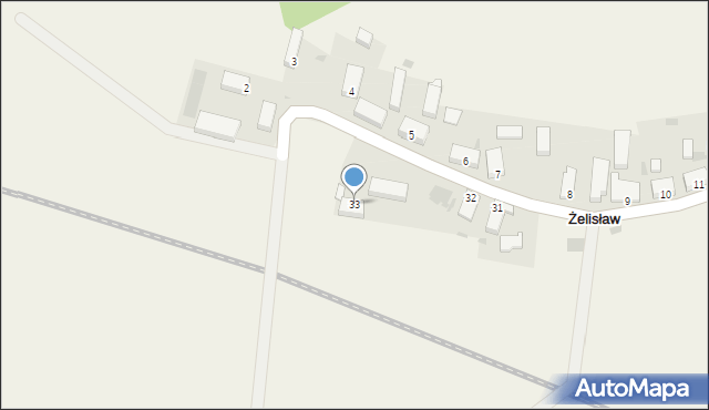 Żelisław, Żelisław, 33, mapa Żelisław