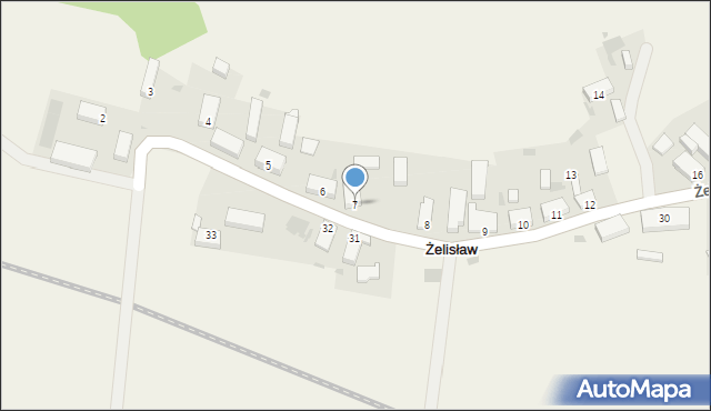 Żelisław, Żelisław, 7, mapa Żelisław