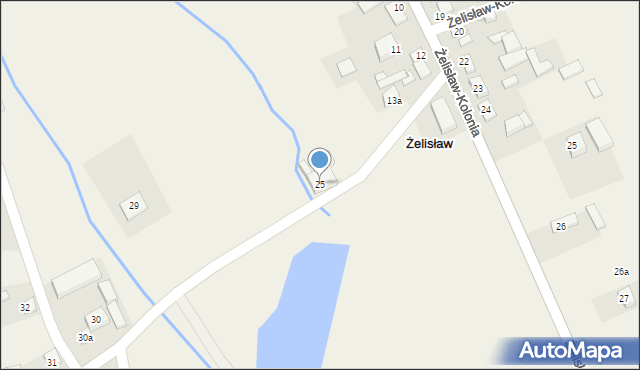 Żelisław, Żelisław, 25, mapa Żelisław