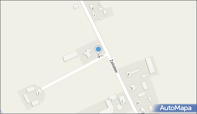 Żelisław, Żelisław, 2a, mapa Żelisław