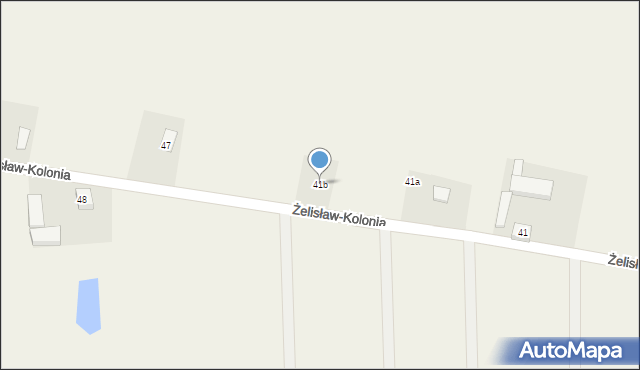 Żelisław-Kolonia, Żelisław-Kolonia, 41b, mapa Żelisław-Kolonia