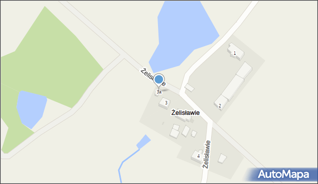 Żelisławie, Żelisławie, 3a, mapa Żelisławie