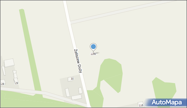 Żeliszew Duży, Żeliszew Duży, 116c, mapa Żeliszew Duży