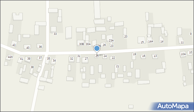 Żeliszew Duży, Żeliszew Duży, 25, mapa Żeliszew Duży