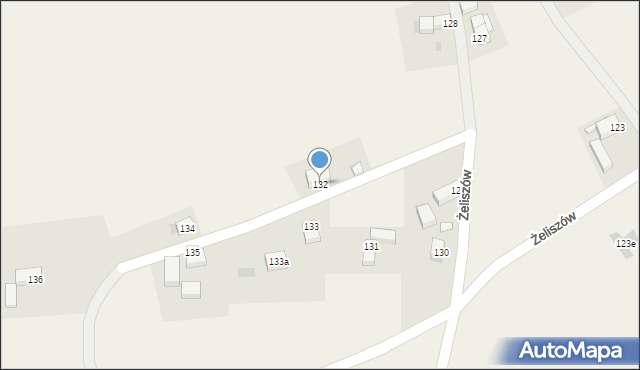 Żeliszów, Żeliszów, 132, mapa Żeliszów