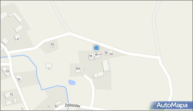 Żeliszów, Żeliszów, 57, mapa Żeliszów