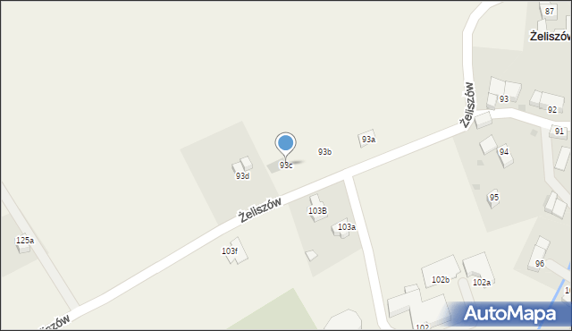 Żeliszów, Żeliszów, 93c, mapa Żeliszów