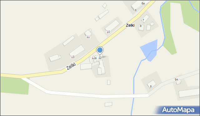 Zelki, Zelki, 12, mapa Zelki