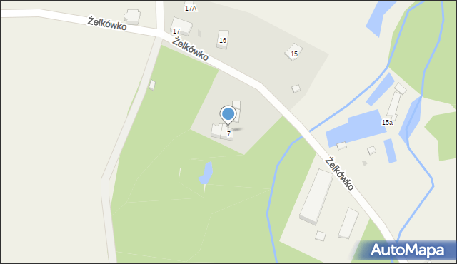 Żelkówko, Żelkówko, 7/1, mapa Żelkówko