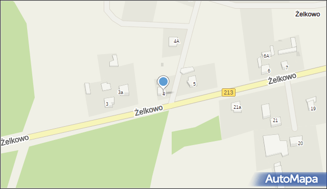 Żelkowo, Żelkowo, 4, mapa Żelkowo