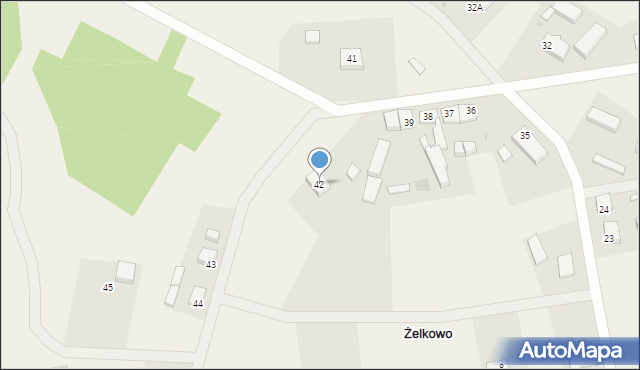 Żelkowo, Żelkowo, 42, mapa Żelkowo