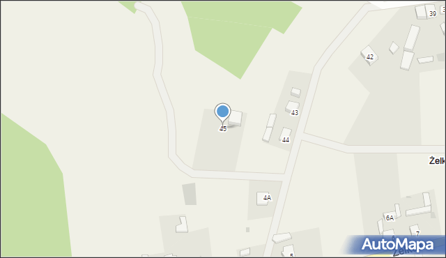 Żelkowo, Żelkowo, 45, mapa Żelkowo