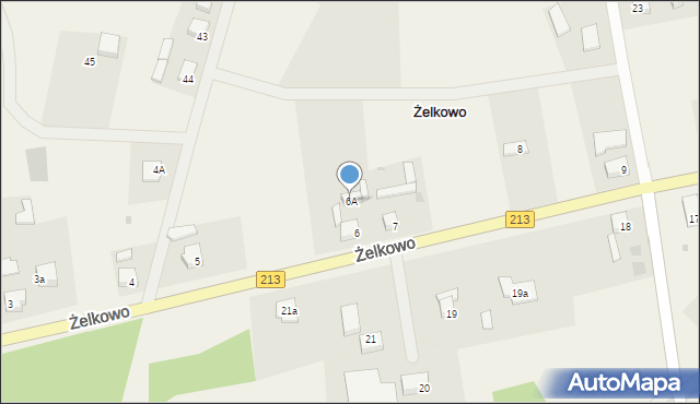 Żelkowo, Żelkowo, 6A, mapa Żelkowo