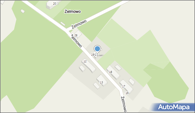 Żelmowo, Żelmowo, 19b, mapa Żelmowo