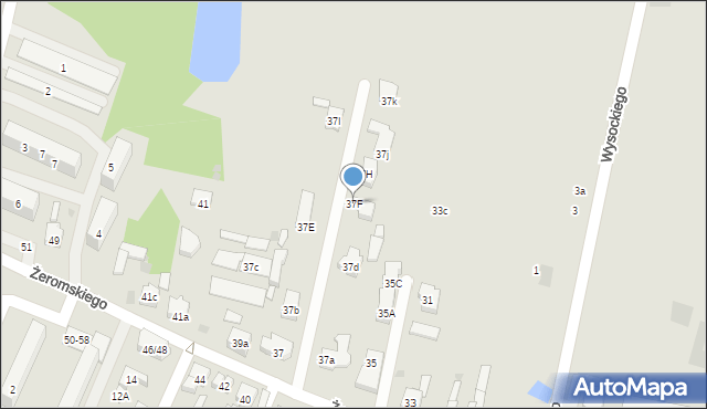Zelów, Żeromskiego Stefana, 37F, mapa Zelów