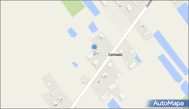 Zelówek, Zelówek, 19, mapa Zelówek