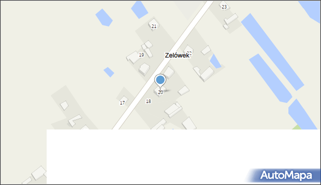 Zelówek, Zelówek, 20, mapa Zelówek