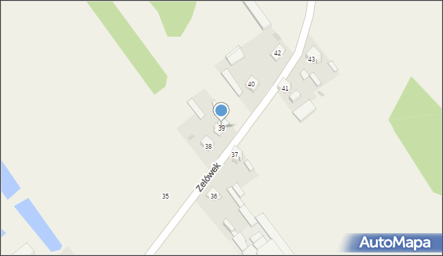 Zelówek, Zelówek, 39, mapa Zelówek