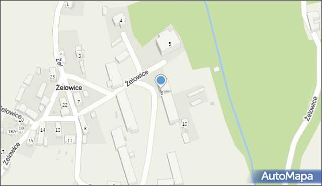 Żelowice, Żelowice, 6, mapa Żelowice