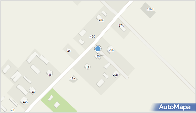 Zemborzyce Dolne, Zemborzyce Dolne, 20, mapa Zemborzyce Dolne