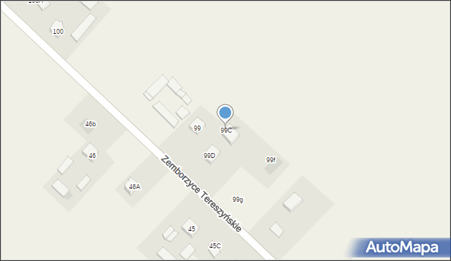 Zemborzyce Dolne, Zemborzyce Dolne, 99C, mapa Zemborzyce Dolne