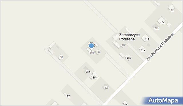 Zemborzyce Podleśne, Zemborzyce Podleśne, 39B, mapa Zemborzyce Podleśne