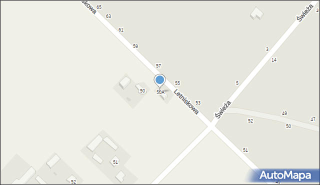 Zemborzyce Podleśne, Zemborzyce Podleśne, 50A, mapa Zemborzyce Podleśne