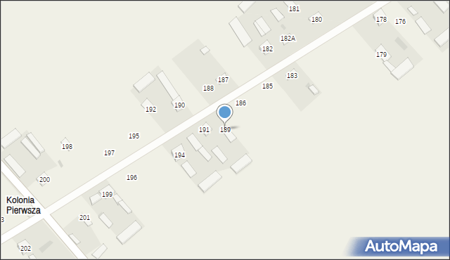 Zemborzyn Pierwszy, Zemborzyn Pierwszy, 189, mapa Zemborzyn Pierwszy